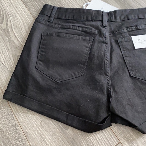 Black distressed Kancan shorts size 13/30 - Picture 6 of 6